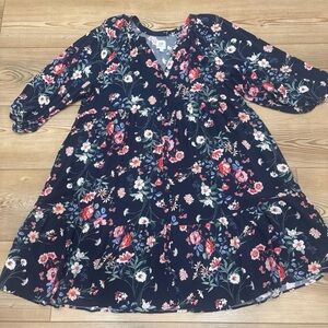 GAP Navy Floral maternity Dress